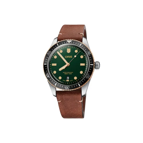 Oris Автоматический Механический Механизм Мужские Часы из Коллекции Diving 40 мм Зеленые
