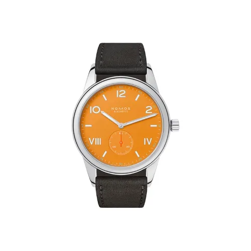 NOMOS Ручной Механический Movement Унисекс Часы 38,5 мм Апельсин