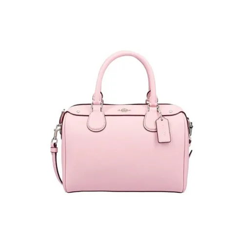 COACH Bennett Натуральная кожа Бостон Сумка Сумка Сумка через плечо Сумка через плечо Мини Женская Светлая вишневая розовая