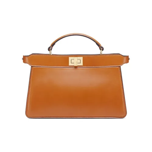 FENDI Коровья кожа кожа аккордеонная сумка сумка через плечо сумка женская коричневый