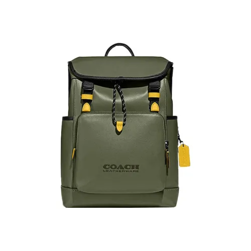 COACH League Ткань Рюкзак Дорожная Сумка Мужская Армейский Зеленый
