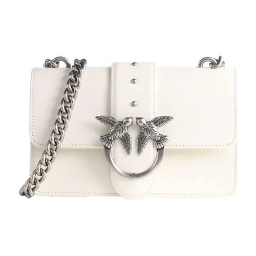 PINKO SIMPLY Коровья кожа Swallow Сумка Сумка через плечо Женская Белая