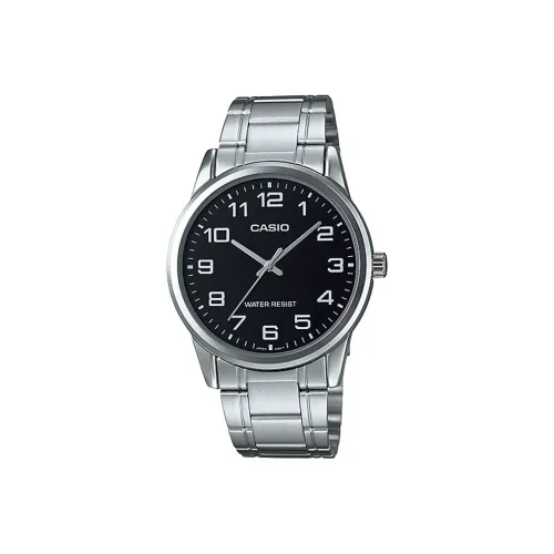 CASIO Standard Series Кварцевый механизм нержавеющая сталь ремешок мужские часы черный циферблат