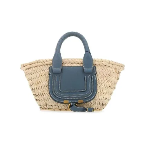 Chloe Chloé сумки Рафия волокно Коровья кожа Мини Женская Синяя