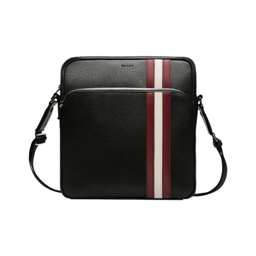 BALLY Телячья кожа Маленькая квадратная сумка сумка через плечо плечевая сумка Мужская Черная