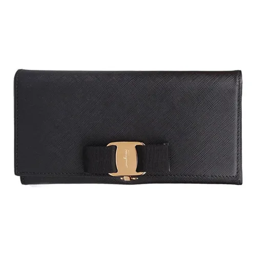 Ferragamo Кошелек из коровьей кожи женский черный