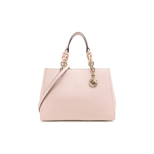 MICHAEL KORS MICHAEL KORS Handbag Collection Cynthia Коровья кожа Плечевая сумка Сумка среднего размера Женская Нежно-розовая