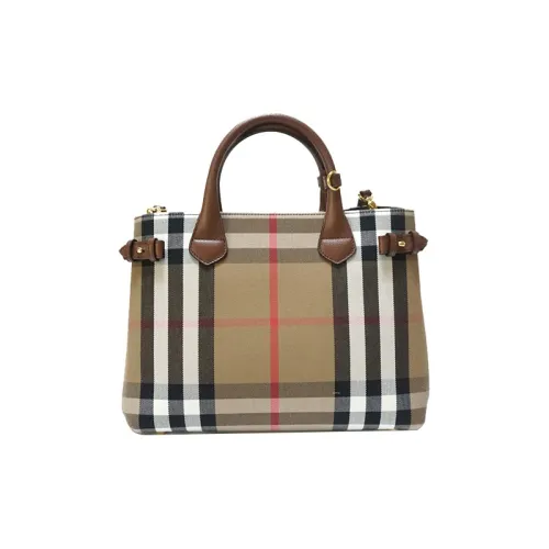 Burberry The Banner Series Сумка через плечо из коровьей кожи сумка обычная женская желто-коричневая