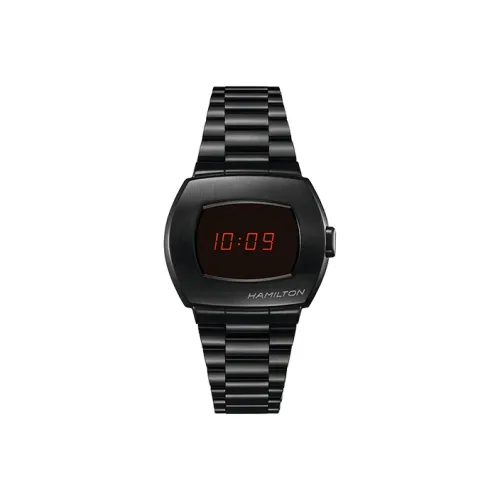 HAMILTON Quartz Механизм Мужские часы Циферблат 40,8 мм Черный корпус Нержавеющая сталь Ремешок