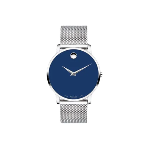 MOVADO Кварцевый механизм Мужские часы Часы 40 мм Синий циферблат Стальной корпус Стальной ремешок