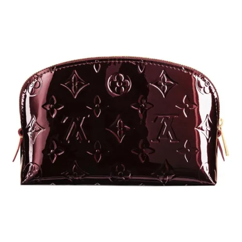 LOUIS VUITTON Лакированная кожа Клатч Косметичка Обычный Женский Фиолетовый