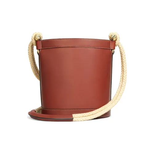 CELINE Коровья кожа Ведрообразная сумка через плечо Женская Кирпично-красный