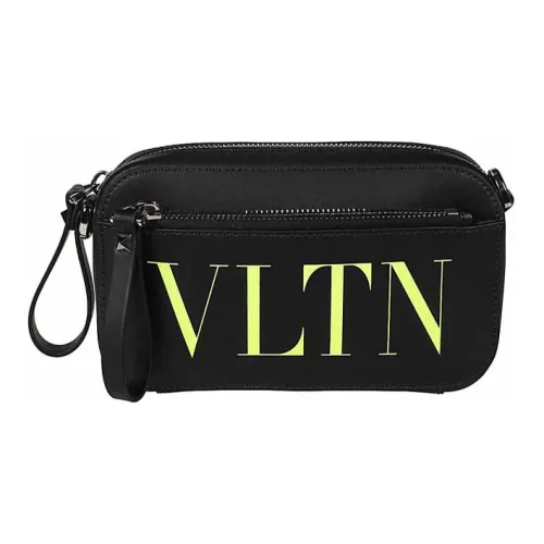 Valentino Сумки через плечо из коровьей кожи Мужской Черный Желтый