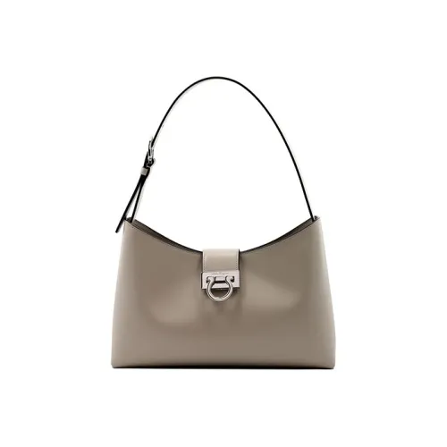 Ferragamo Сумка через плечо из коровьей кожи стандартная женская серая
