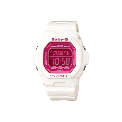 CASIO Baby Кварцевый механизм Смольный ремешок Часы Женские Розовый циферблат