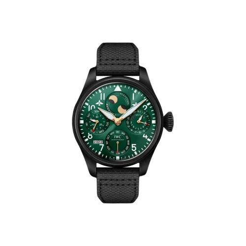 IWC Автоматический Механический Часы Мужской Pilot Collection 46,5 мм Зеленые
