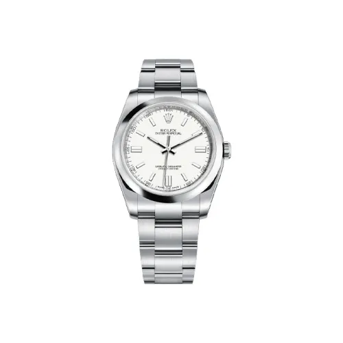 ROLEX Автоматический механический механизм Женские Oyster Perpetual Часы 36 мм Белые