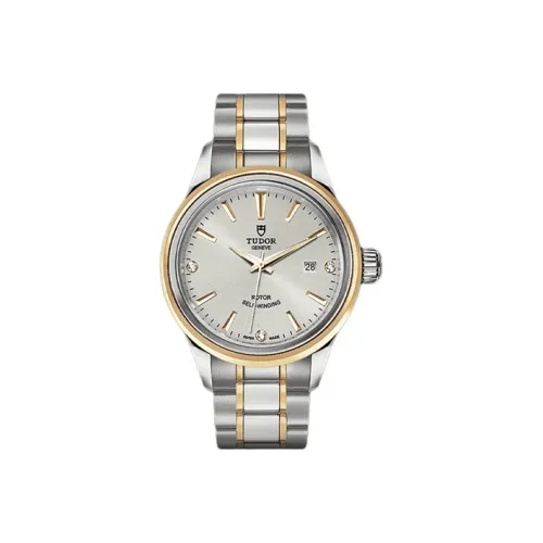 TUDOR Wind Style Collection Автоматический Механический Механизм Женские Часы 28 мм Серебристый Циферблат