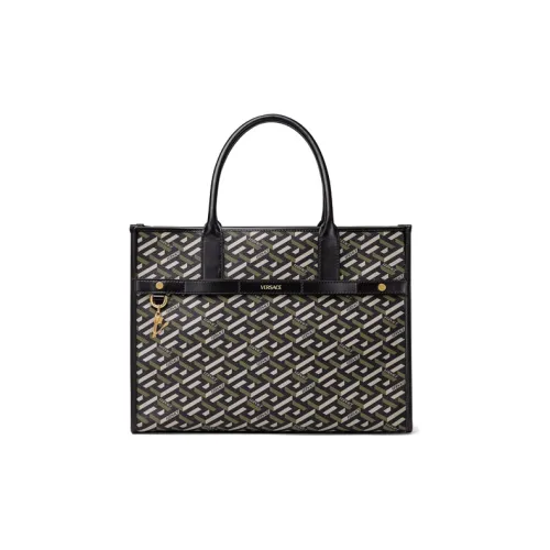 FANSIZHE La Greca Коровья кожа Тоут Сумка Сумка для покупок Сумка Унисекс Черный