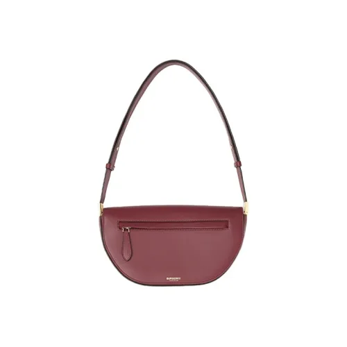 Burberry OLYMPIA Сумка через плечо из коровьей кожи полумесяц сумка через плечо женская бордовый