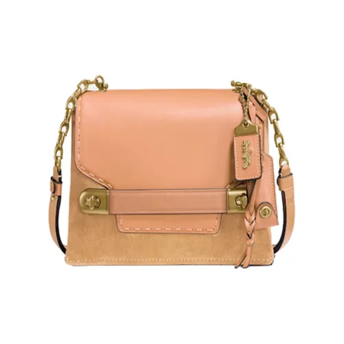 COACH Swagger Кожа Сумка через плечо Сумка на плечо Средняя Женская Коричневая