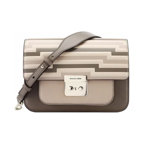 MICHAEL KORS Sloan Кожа Сумка через плечо Женская Серый Бежевый