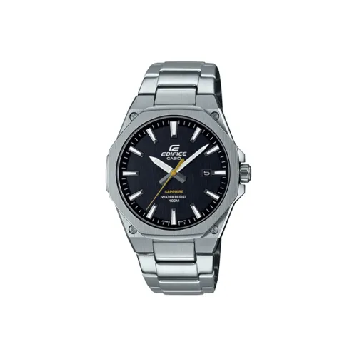 CASIO EDIFICE Collection Кварцевый механизм нержавеющая сталь ремешок часы для мужчин черный циферблат