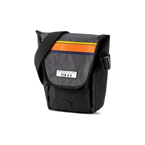 PUMA Nylon Post Bag Crossbody Bag Shoulder Bag Small Unisex Black PUMA Нейлоновая почтовая сумка сумка через плечо маленькая унисекс черная
