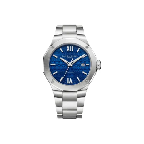 Baume & Mercier Автоматический Механический Механизм Мужские Часы Rivera Series 42 мм Синий