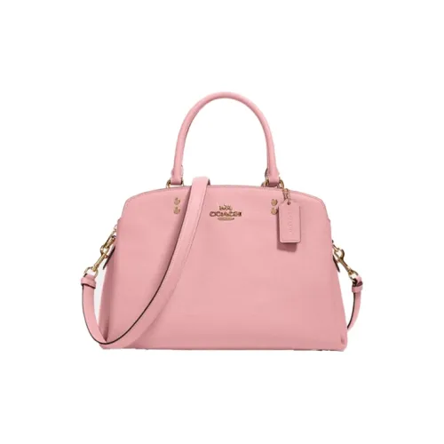 COACH Lillie Кожа Сумка Большая Женская Вишневый Цветок Розовый