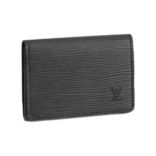 LOUIS VUITTON Кошелек из коровьей кожи Мужской Черный