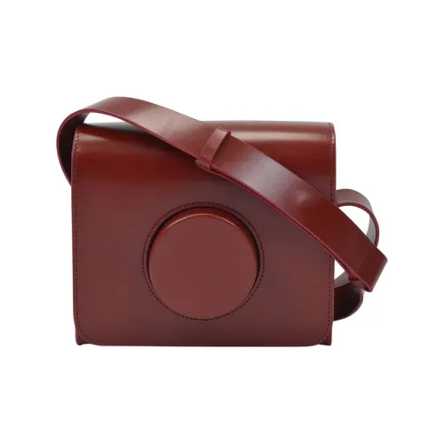 Lemaire Кожа Camera Сумка Сумка через плечо Мини Унисекс Коричневый