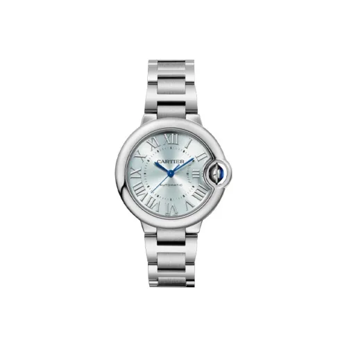 Cartier Часы Ballon Bleu De Cartier 33 Мм, Механизм С Автоматическим Подзаводом, Сталь