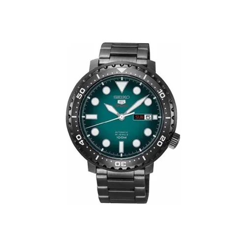 SEIKO Seiko5 Collection Механический механизм Нержавеющая сталь Ремешок Часы Мужские Зеленый циферблат SRPC65K1