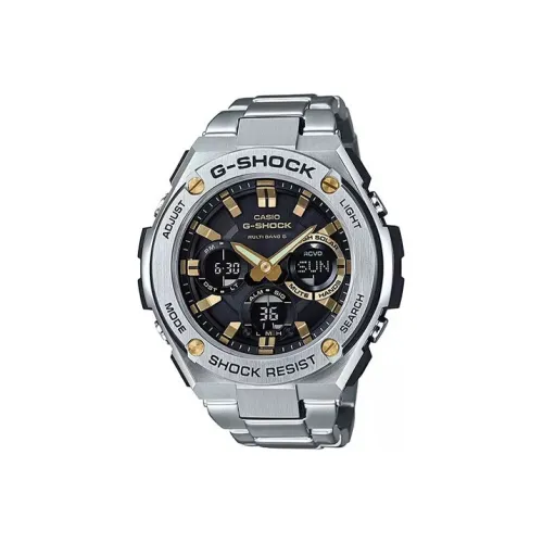 CASIO G SHOCK Collection G STEEL Collection Солнечный Кварцевый механизм Часы Мужские Черный Циферблат GST W110D 1A9