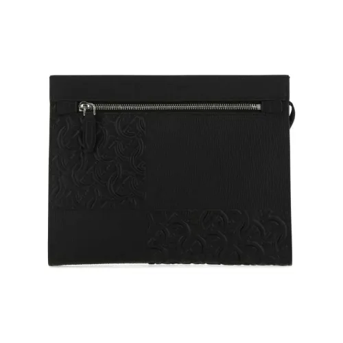 FERRAGAMO GANCINI Кожа Клатч Унисекс Черный