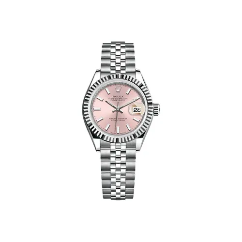 ROLEX Автоматический Механический Movement Женские Women's Apparel Log Series Часы 28 мм Серебряные