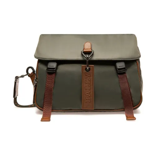 BALLY Catch Нейлоновая Курьерская Сумка Сумка через плечо Маленькая Мужская Серая Многоцветная