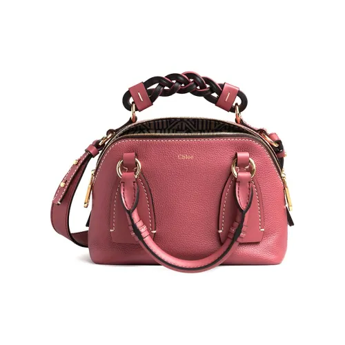 Chloe Телячья кожа Сумка через плечо Сумка Маленькая Женская Выцветший Розовый