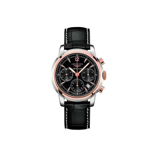 LONGINES Автоматический Механический Механизм Мужские Часы Soimia Collection 39 мм Черные