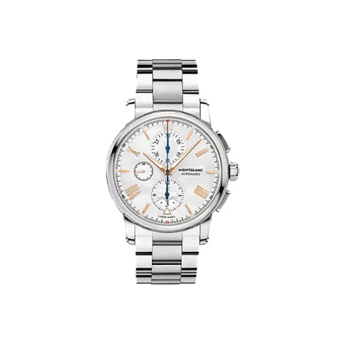 MONTBLANC Kindergarten 4810 Series Автоматический Механический Механизм Мужские Часы Часы 43 мм Серебристый Циферблат