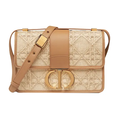 DIOR 30 Montaigne Collection Сумка через плечо из коровьей кожи Женская Золото Рыжевато-коричневый