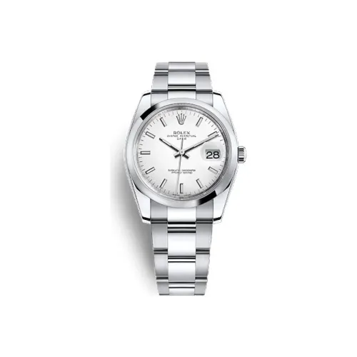 ROLEX Автоматический Механический Механизм Мужские Часы Log Series 34 мм Белые