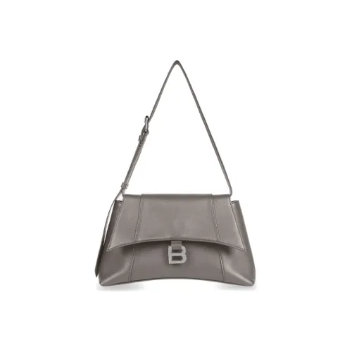 Balenciaga Downtown Smooth Calfskin Сумка через плечо Сумка через плечо Маленькая Унисекс Серый