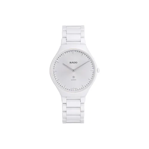 RADO True Thinline Collection Автоматический Механический Механизм Мужские Часы Часы 40 мм Белый Циферблат