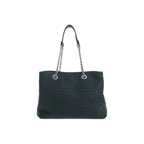 Bottega Veneta Овчина Сумка на плечо Женская Синяя Зеленая