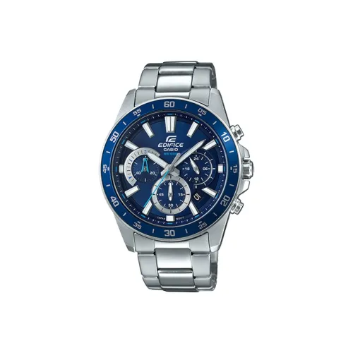 CASIO EDIFICE Collection Кварцевый механизм нержавеющая сталь ремешок часы для мужчин синий циферблат EFV 570D 2A
