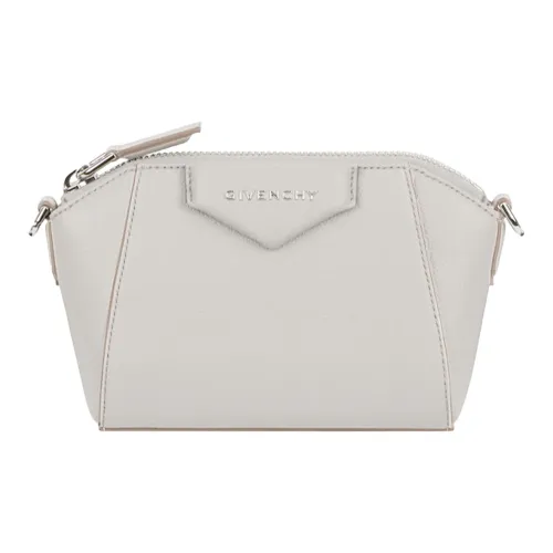 GIVENCHY Antigona Sheepskin Clutch Crossbody Bag Extra Mini Women's Ecru