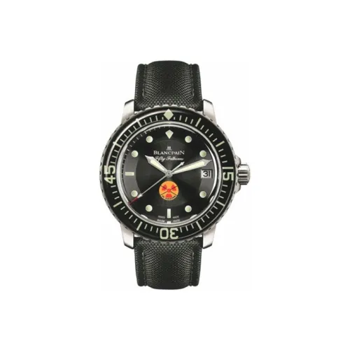 BLANCPAIN FIFTY FATHOMS Автоматический Механический Часы Мужские Циферблат 45 мм Черный корпус из нержавеющей стали