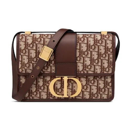 DIOR Кожа Montaigne Сумка Коробка Сумка Сумка через плечо Сумка на плечо Женская Коричневая